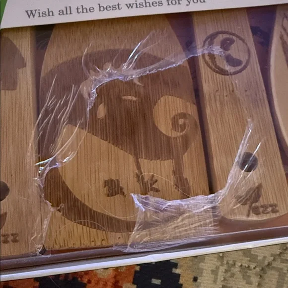 Halloween Bamboo Cooking Utensil Set - Brown - Picture 3 of 3